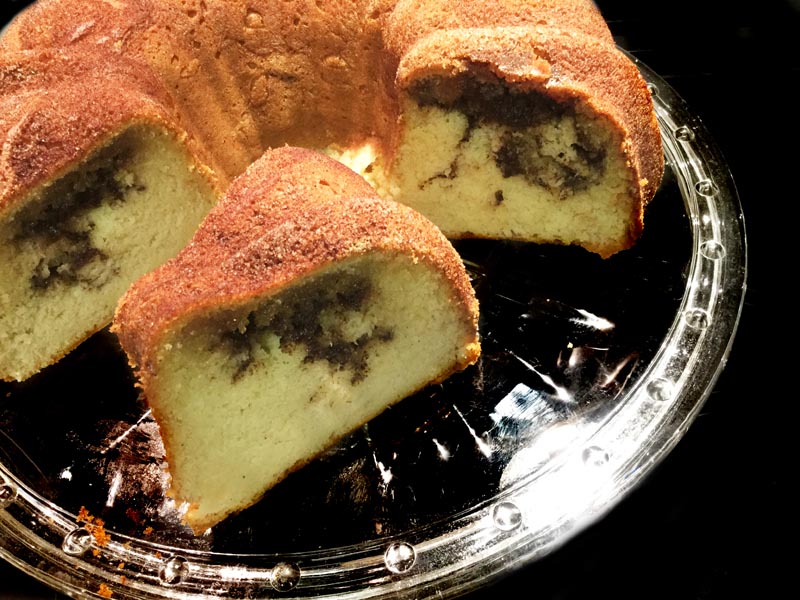 Gluten Free Cinnamon Swirl Bundt Cake - Homemade