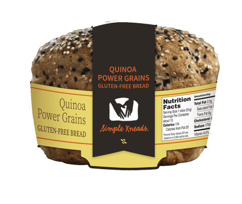 Simple Kneads Gluten Free Quinoa Power Grains Bread