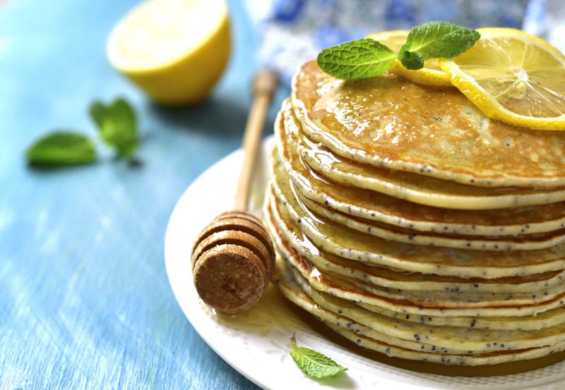 Gluten Free Lemon Poppy Seed Pancakes Recipe