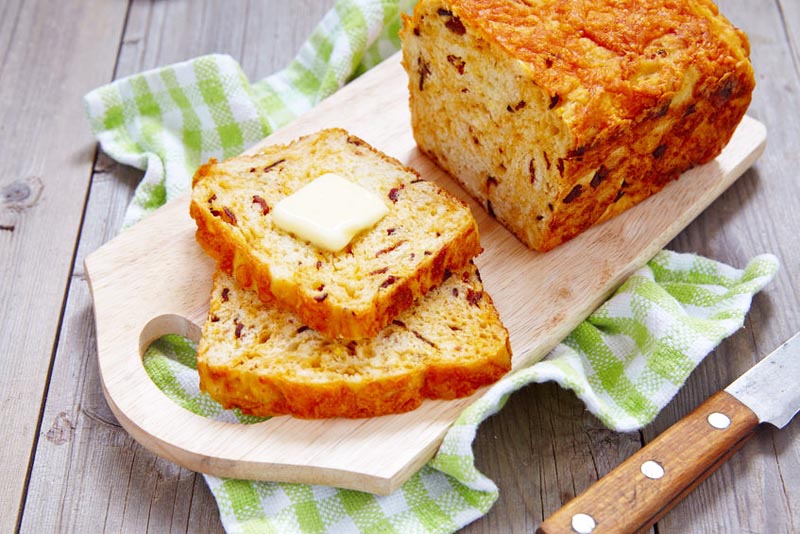 Gluten Free Cheese and Bacon Bread