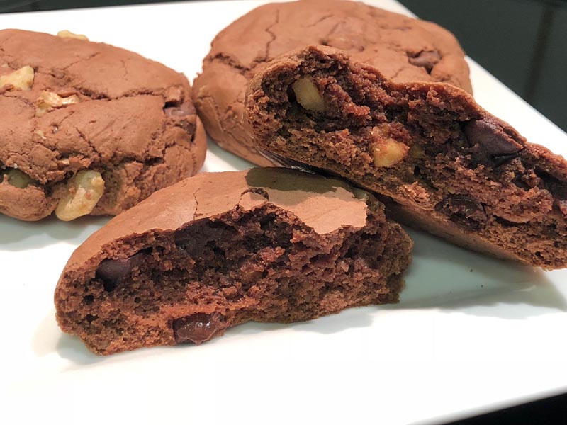 Gluten Free Mudslide Cookies with Walnuts
