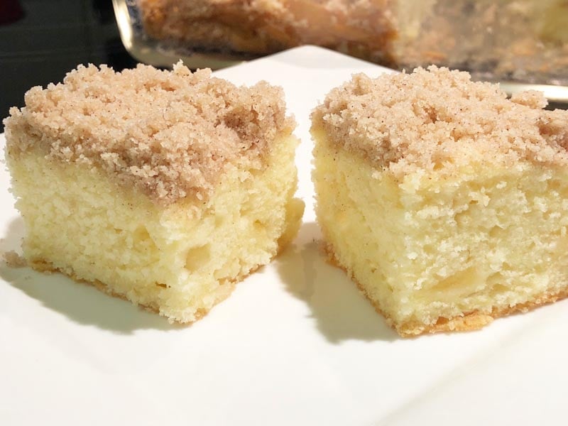 Gluten Free Apple Coffee Cake with Cinnamon Streusel Topping