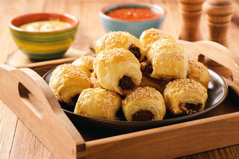 Gluten Free Dairy Free Puff Pastry Sausage Appetizers