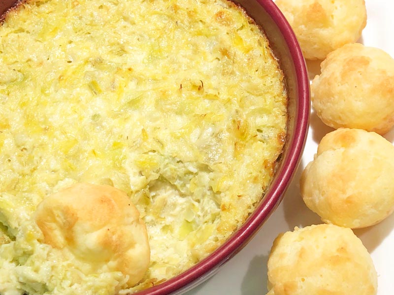 Artichoke Dip Without Spinach and Gluten Free Rolls/Balls
