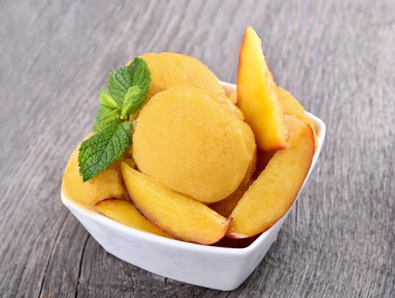 Wink Frozen Desserts Recipe - Peach Flavor