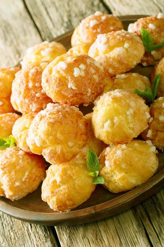 Gluten Free Chouquettes with Pearl Sugar