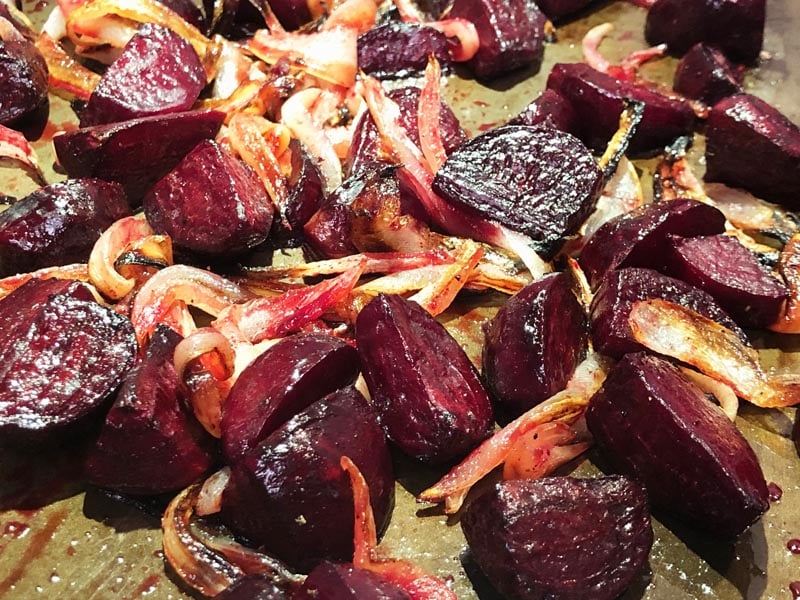 Roasted Beets and Onion