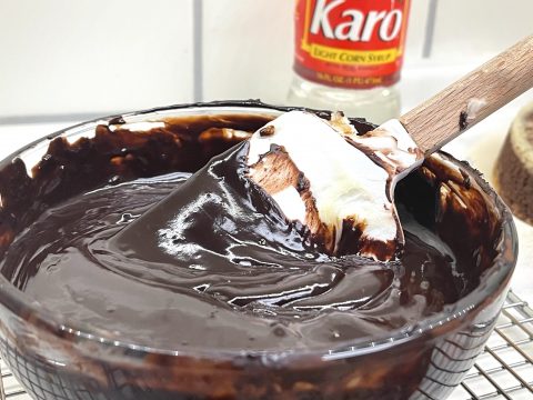 Combining Corn Syrup and Chocolate Mixture