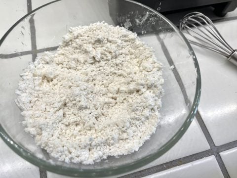 Shortening Cut Into Gluten Free Flour